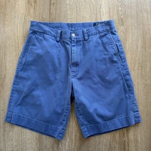 Polo Ralph Lauren Men's Size 30 Classic Chino Blue Flat Front Casual Shorts